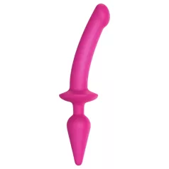   Strap-on-me™ Swith Semi-Realistic L - 2w1 silikonowy dildo (różowy)