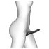 Strap-on-me M – czarny strap-on z powietrznym wibratorem