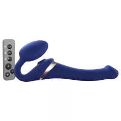   Strap-on-me S - przypinany, falami powietrza wibrujący wibrator - (niebieski)