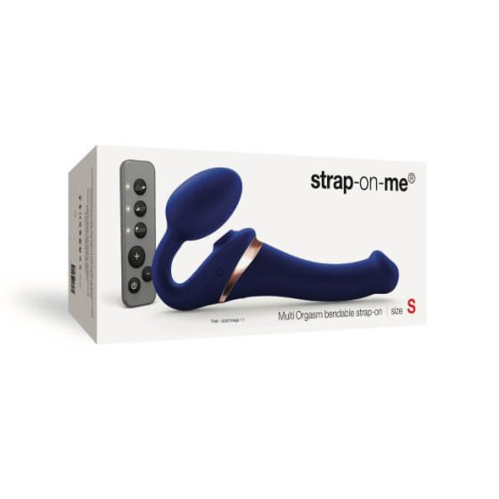 Strap-on-me S - doczepiany wibrator powietrzny - mały (niebieski)