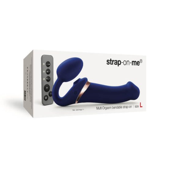 Strap-on-me L - Wibrator powietrzny Strap-on-me - duży (niebieski)