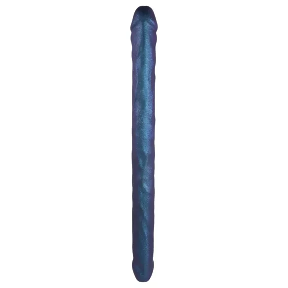 Strap-on-me - podwójne dildo - metaliczny niebieski