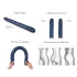Strap-on-me - podwójne dildo - metaliczny niebieski
