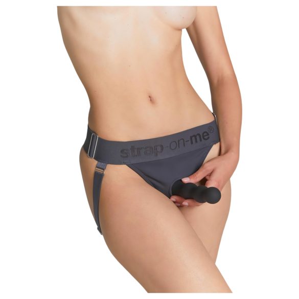 Strap-on-me - majtki do dilda z paskiem - XS-XXL - szare