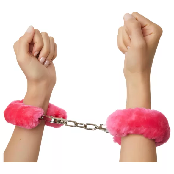 Love to Love Przykuj mnie - pluszowe kajdanki (różowe)