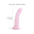 Dildolls Starlight - różowy dildo z przyssawką i gwiezdnym wzorem