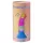 Love to Love Candy Loop - świecący silikonowy wibrator z diodami LED (różowo‑niebieski) - 16,9 cm