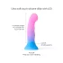 Love to Love Candy Loop - świecący silikonowy wibrator z diodami LED (różowo‑niebieski) - 16,9 cm