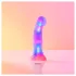 Love to Love Sugar Bomb - świecący silikonowy wibrator z diodą LED (różowo-żółty) - 16,9 cm
