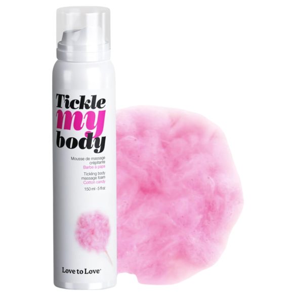 Tickle My Body: Pianka do masażu o zapachu waty cukrowej (150ml)