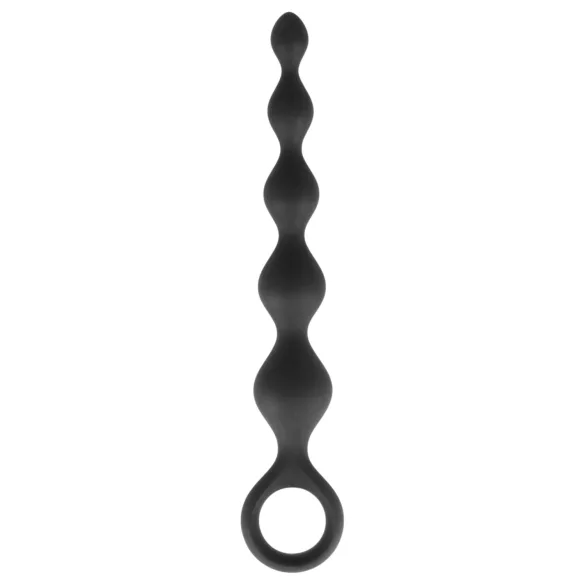 Dorcel Deep Feel - koralikowy dildo analny (czarny)