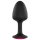 Dorcel Geisha Plug Ruby M - czarny korek analny z różowym kamieniem