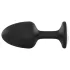 Dorcel Geisha Plug Diamond L - czarny anal plug z białym kamieniem