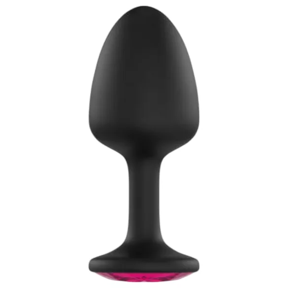 Dorcel Geisha Plug Ruby L - czarny analny plug z różowym kamieniem