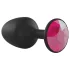 Dorcel Geisha Plug Ruby L - czarny analny plug z różowym kamieniem