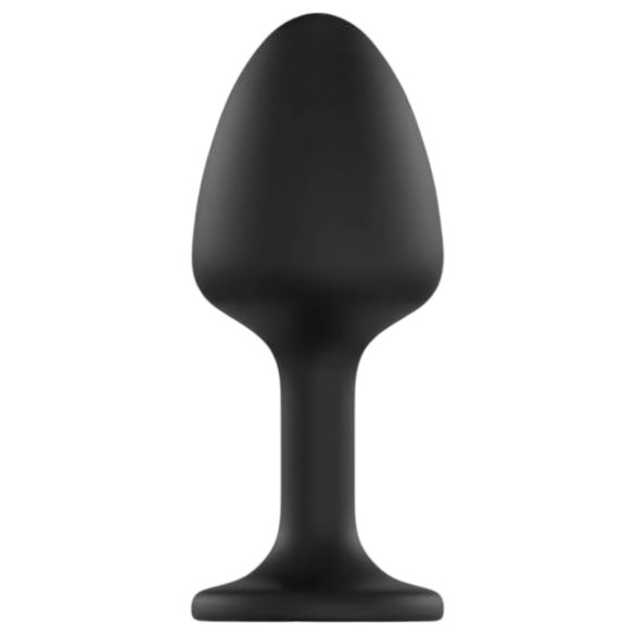 Dorcel Geisha Plug Diamond XL - czarny korek an. z białym kamieniem