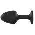 Dorcel Geisha Plug Diamond XL - czarny korek an. z białym kamieniem