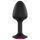 Dorcel Geisha Plug Ruby XL - czarna analna zatyczka z różowym kamieniem