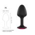 Dorcel Geisha Plug Ruby XL - czarna analna zatyczka z różowym kamieniem