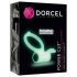 Dorcel - świecący pierścień wibracyjny (biały)