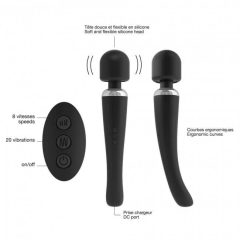 Dorcel Megawand - ładowalny wibrator z masażerem (czarny)
