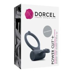   Dorcel Power Clit Plus - wibrujący pierścień na penisa na baterie (czarny)