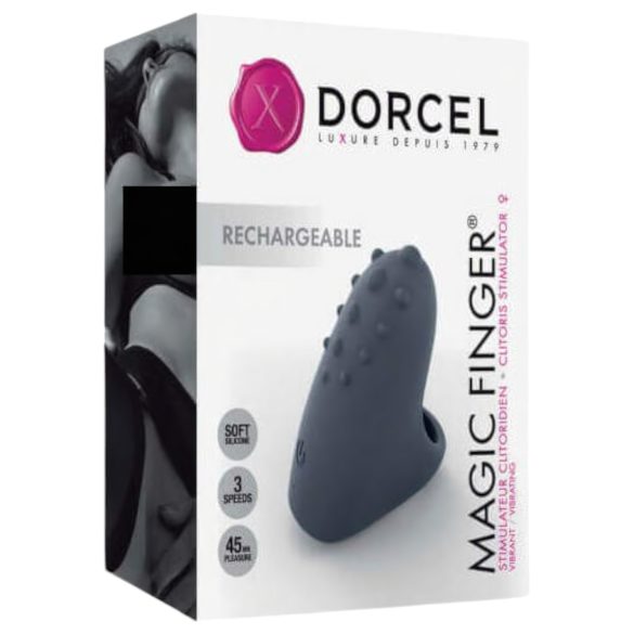 Dorcel Magic Finger - akumulatorowy palec wibrujący (szary)