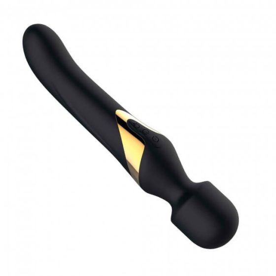 Dorcel Dual Orgasms Gold - akumulatorowy wibrator masujący 2 w 1 (czarny)