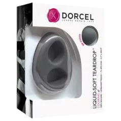 Dorcel - pierścień na penisa - elastyczny silikon - szary