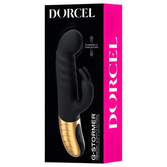 Dorcel G-stormer - akumulatorowy wibrator pulsujący z ramieniem łechtaczki (czarny)