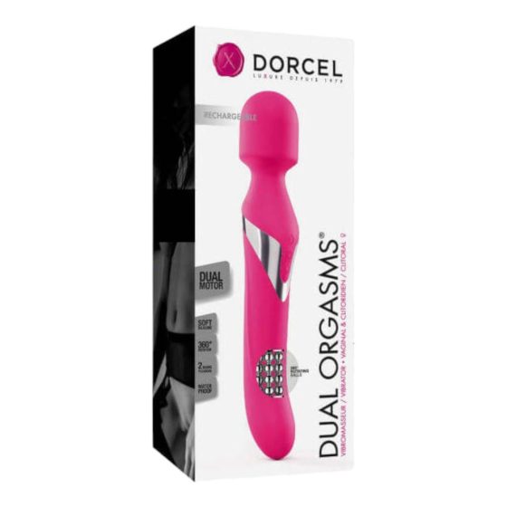 Dorcel Dual Orgasms - akumulatorowy wibrator masujący 2w1 (różowy)