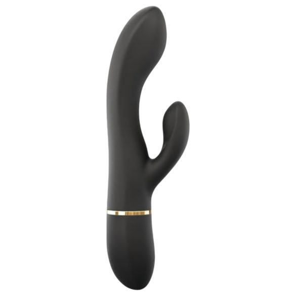 Glam Rabbit Dorcel - akumulatorowy wibrator z uszkiem (czarny)