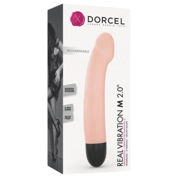 Dorcel Real Vibration M 2.0 - akumulatorowy wibrator (naturalny)