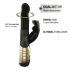 Dorcel Baby Rabbit 2.0 - wibrator z uchwytem (czarno-złoty)