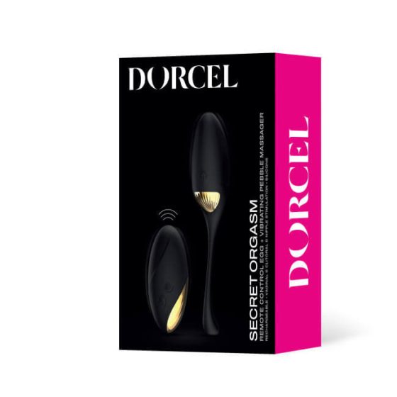 Dorcel Secret Orgasm - sterowane radiowo wibrujące jajeczko z akumulatorem (czarne)
