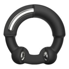   Dorcel Stronger Ring - metalowy pierścień na penisa (czarny)