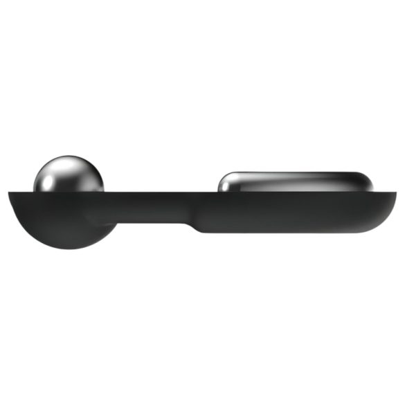 Dorcel - pierścień na penisa z metalową wkładką - silikon czarny