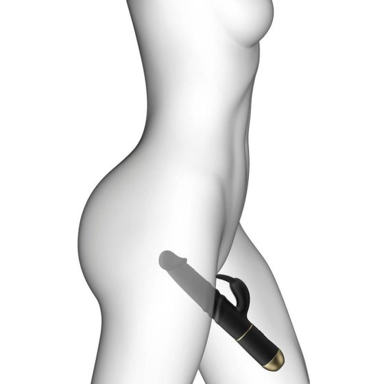 Dorcel Furious Rabbit 2.0 - ładowalny wibrator z ramionami w kształcie kolców (czarny)