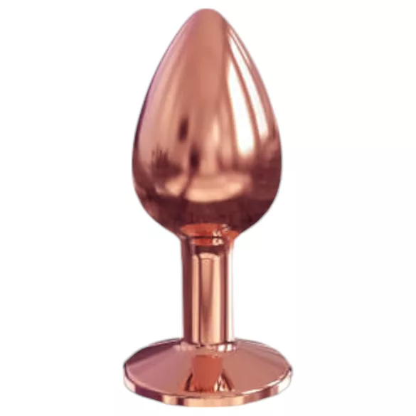 Dorcel Diamond Plug S - aluminiowy korek analny - mały (różowe złoto)