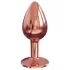 Dorcel Diamond Plug S - aluminiowy korek analny - mały (różowe złoto)