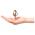 Dorcel Diamond Plug S - aluminiowy korek analny - mały (różowe złoto)