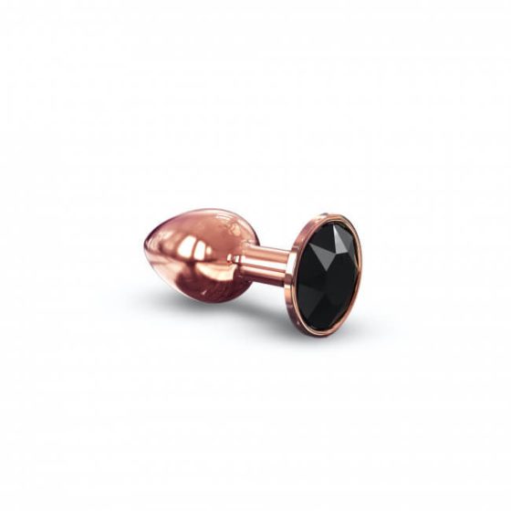 Dorcel Diamond Plug S - aluminiowe dildo analne - małe (różowe złoto)