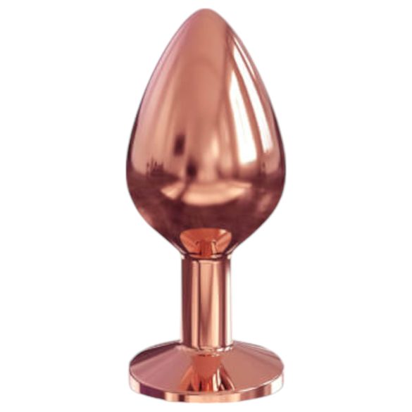 Dorcel Diamond Plug M - aluminiumowy korek analny (różowe złoto)