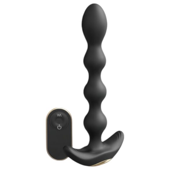 Dorcel Flexi Balls - czarny, ładowany zdalnie wibracyjny korek analny