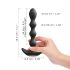 Dorcel Flexi Balls - czarny, ładowany zdalnie wibracyjny korek analny