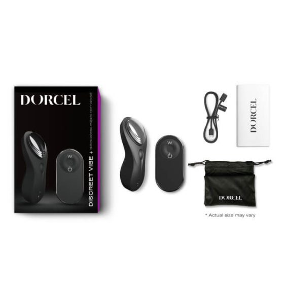 Dorcel Discreet Vibe + - radiowy wibrator łechtaczkowy z możliwością ładowania (czarny)