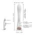 Dorcel Flexi Rabbit - grzejący wibrator z uszkami (biały)
