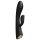 Dorcel Flexi Rabbit - czarny podgrzewany wibrator z funkcją stymulacji łechtaczki