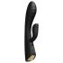 Dorcel Flexi Rabbit - czarny podgrzewany wibrator z funkcją stymulacji łechtaczki
