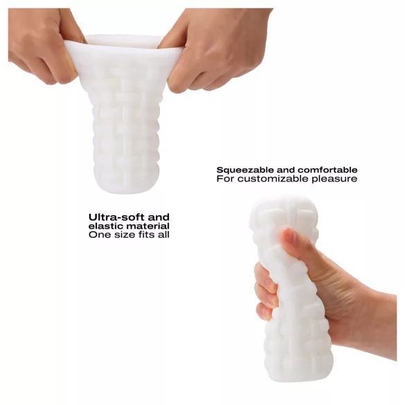 Dorcel Cup Tight - masturbator dla mężczyzn z perłowym kanałem (biały)